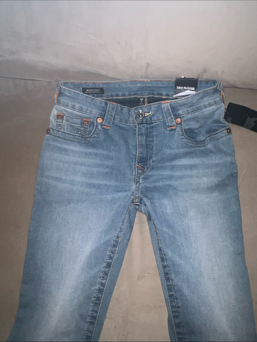 True Religion “Jennie” Woman’s Light Blue Slim Straight Jeans